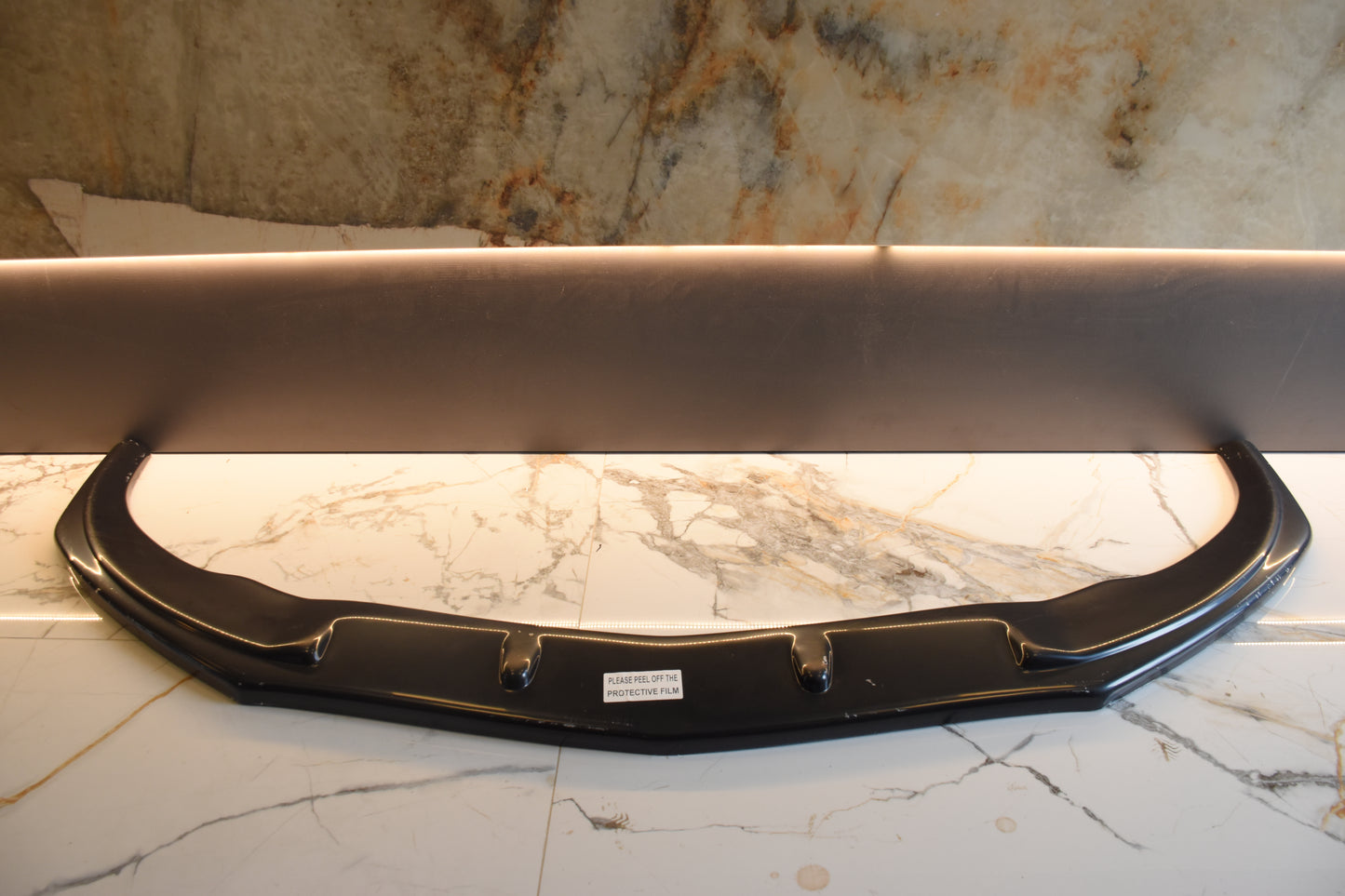SPLITTER MERCEDES A W176 12-15 AMG UNDER FRONT BUMPER GLOSSY BLACK 0002