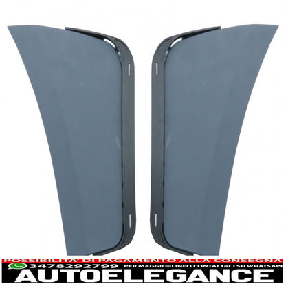 Paraurti anteriore con diffusore doppia uscita e terminali di scarico adatti per mercedes classe c a205 cabriolet c205 coupe (2014-2019)