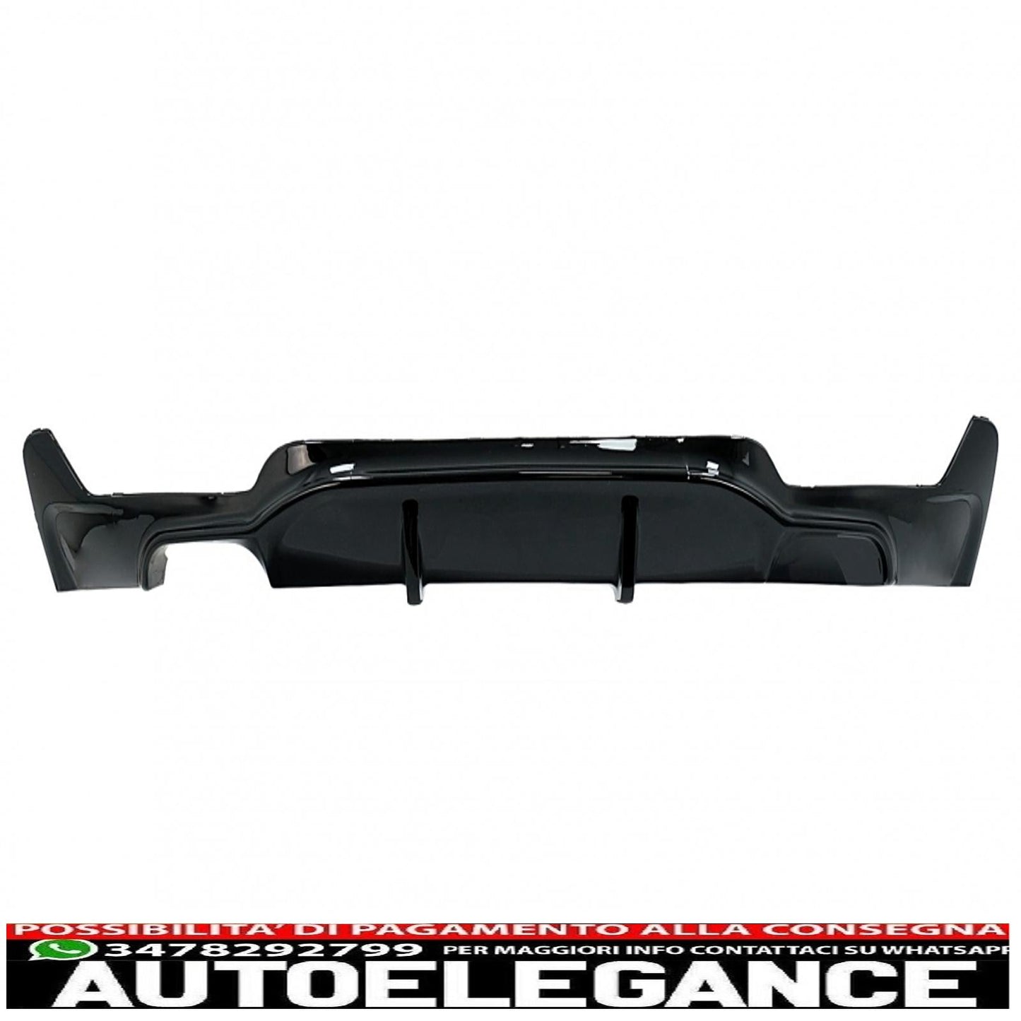 Labbro spoiler paraurti anteriore adatto per BMW Serie 4 F32 F33 F36 Coupe Cabrio Grand Coupe (2013-03.2019) con minigonne laterali, estensioni labbra aggiuntive e diffusore paraurti posteriore m-performance
