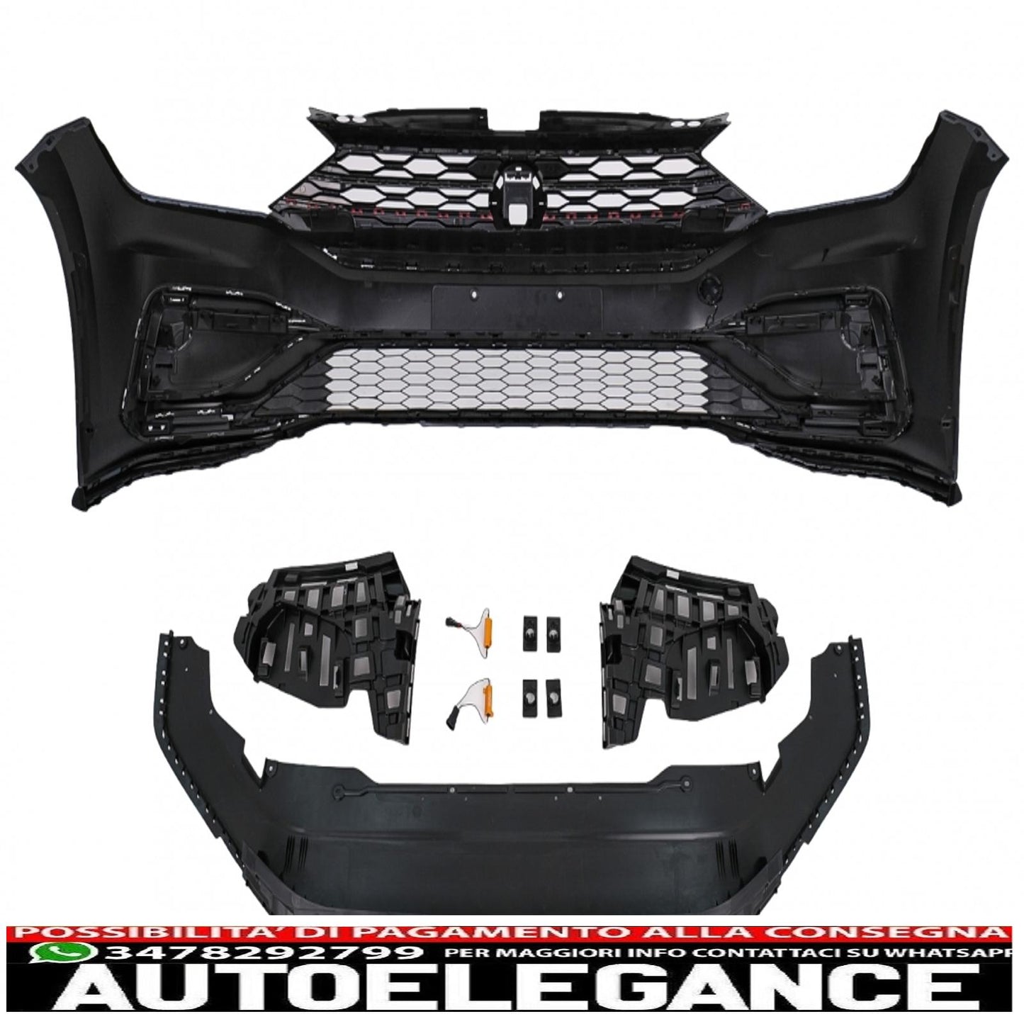 front bumper with center grille suitable for vw jetta mk7 (2019-2021) gli design