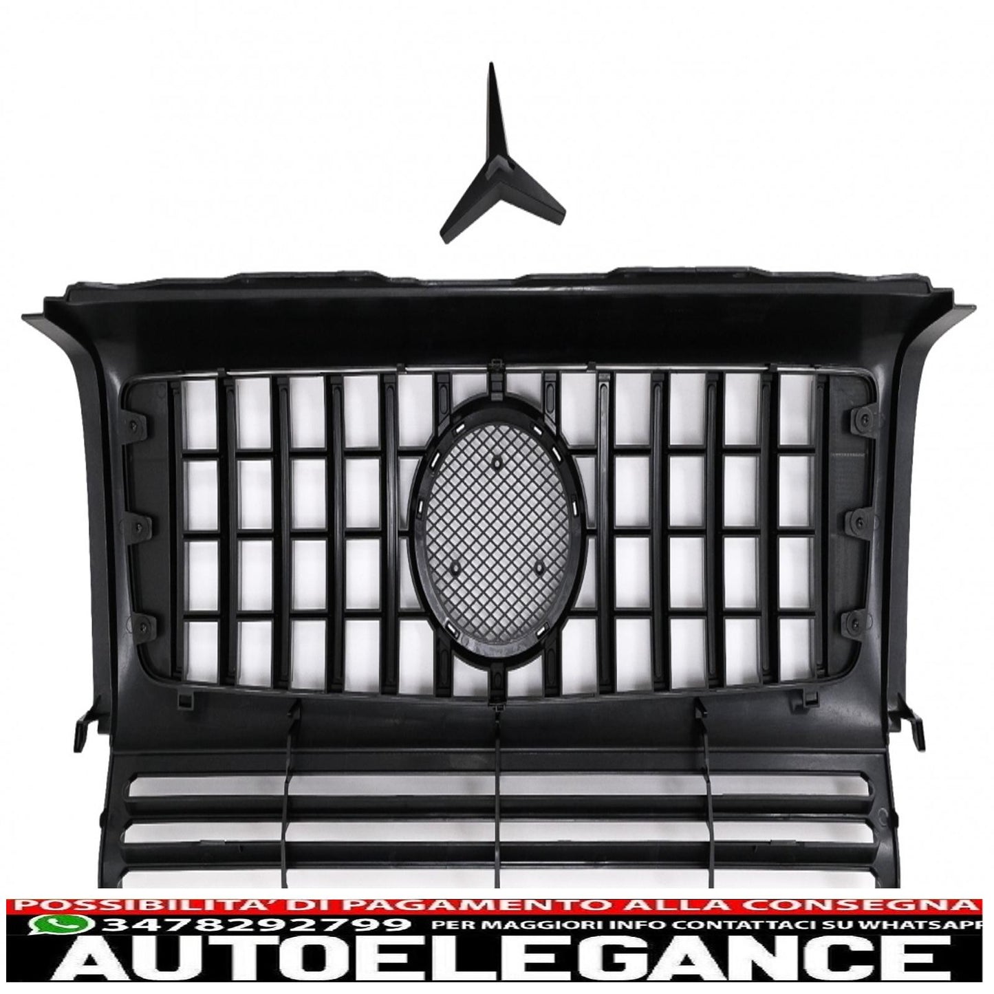 front grille suitable for mercedes g-class w463 (2002-2017) new design g63 gt-r panamericana