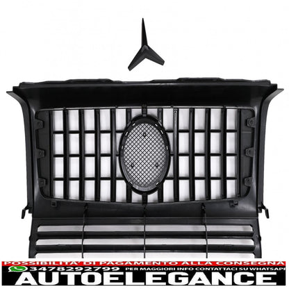 front grille suitable for mercedes g-class w463 (2002-2017) new design g63 gt-r panamericana