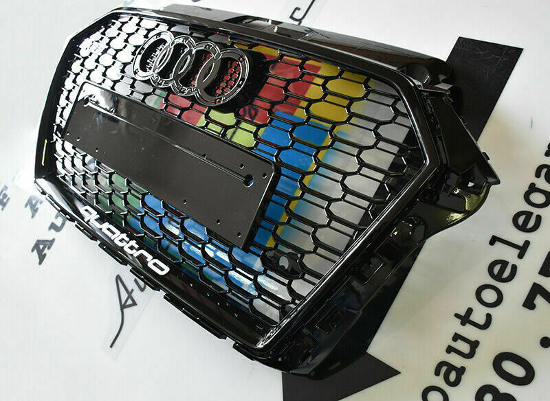 GRILLE SUITABLE FOR AUDI A3 8V 2017-2020 RS3 LOOK GLOSSY BLACK