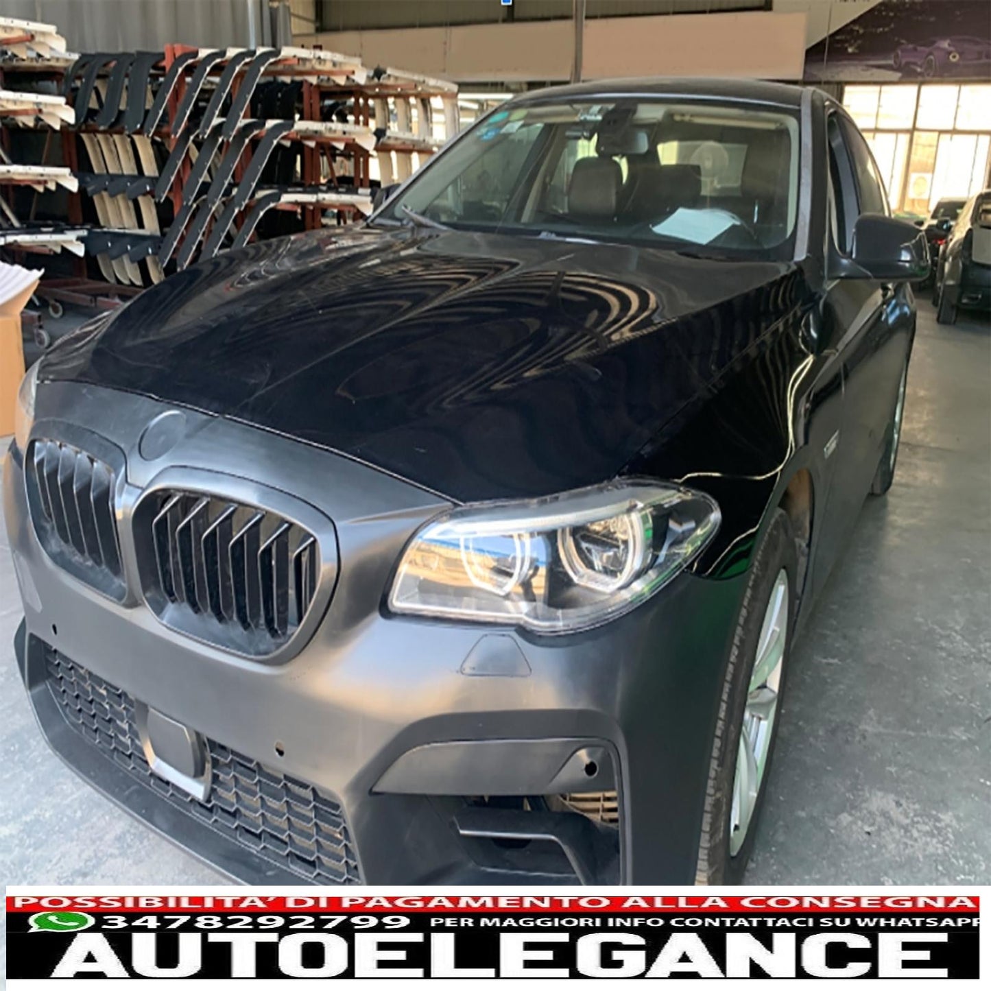 front bumper with center grills suitable for bmw 5 series f10 f11 (2011-2017) m5 style 2020 