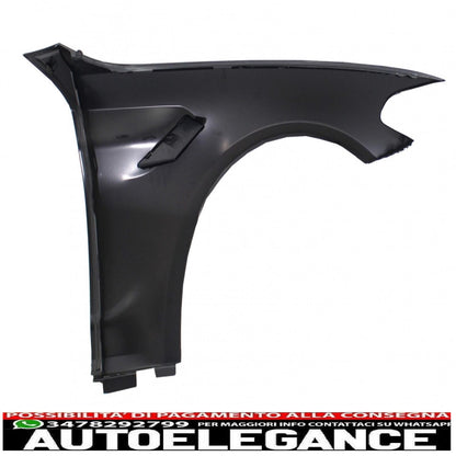 parafanghi anteriori adatti per bmw serie 5 g30 g31 g38 (2017-) limousine touring nero design m5