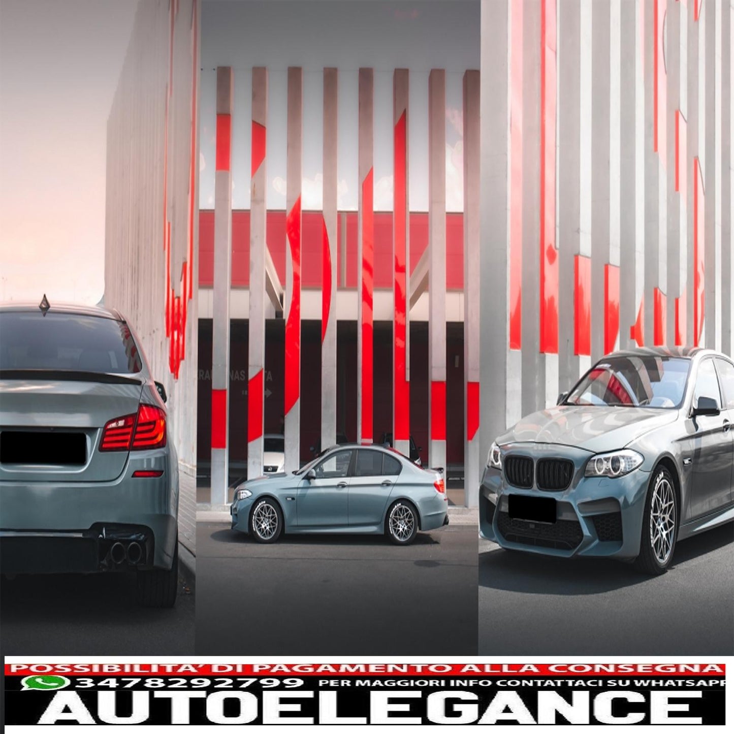 Rear bumper suitable for bmw 5 series f10 (2011-2017) m5 design