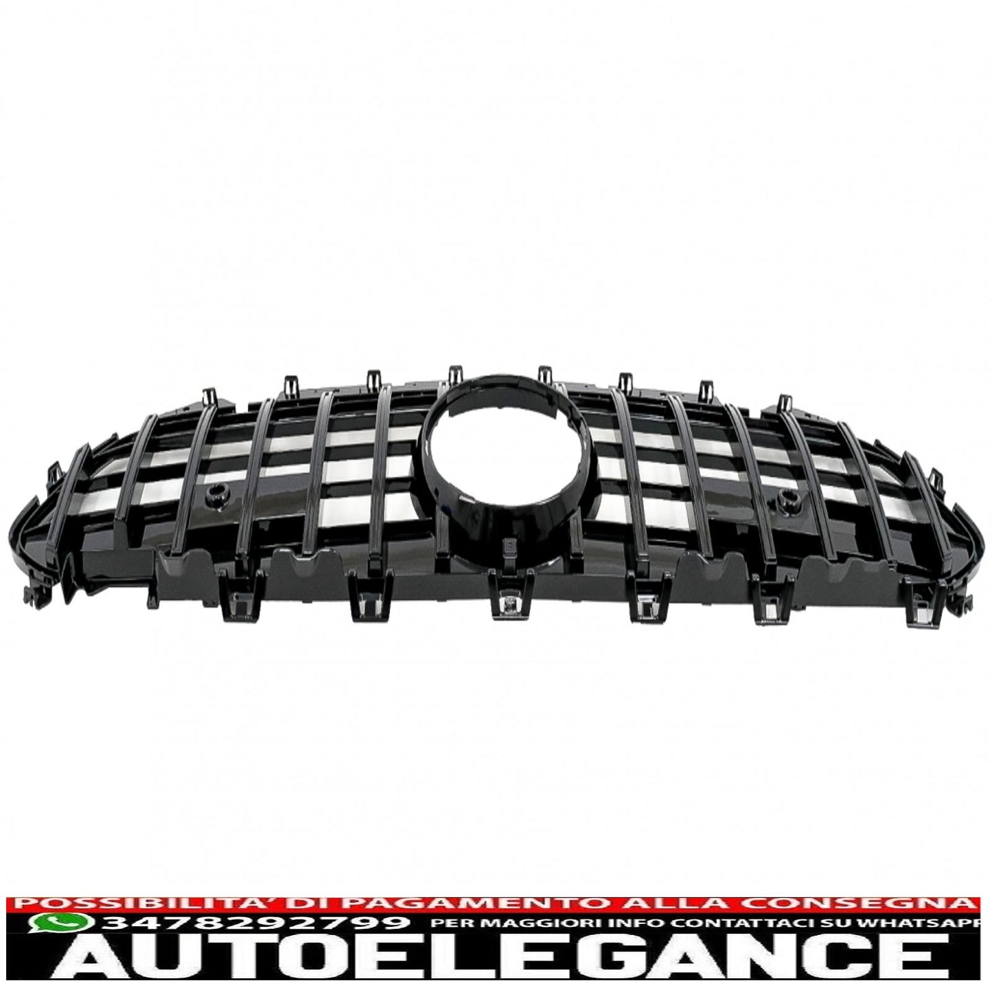 center grille suitable for mercedes cls class c257 (2018-up) gtr design piano black