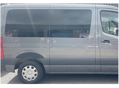 WIDENED MUDGUARDS SUITABLE FOR MERCEDES SPRINTER W907 2019+ MATT BLACK LOOK