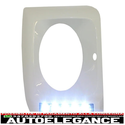 Copri fari bianchi con led drl luci di marcia diurna adatti per mercedes classe g w463 (1989-2012) g65 design cromato AUTOELEGANCERICAMBI