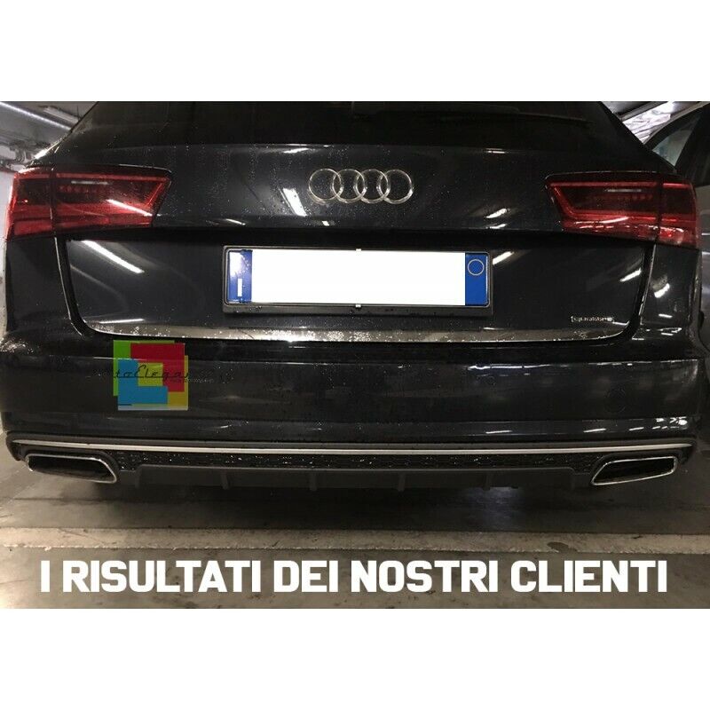 REAR BUMPER UNDER S6 DIFFUSER FOR AUDI A6 4G C7 2015-2018 LIFT ABS