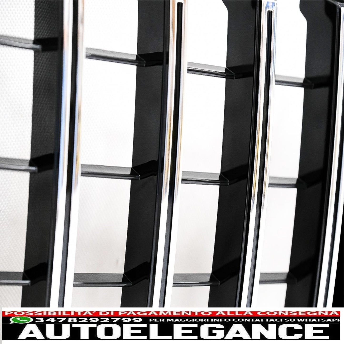 front grille suitable for mercedes cls w218 facelift (2014-2017) gt-r panamericana design chrome 