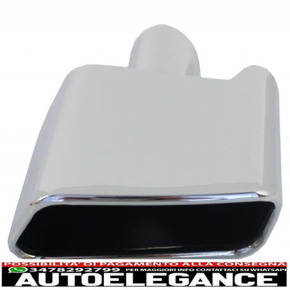 diffusore d'aria a doppia uscita adatto per bmw serie 5 f10 f11 (2011-2017) con terminali di scarico m-performance design nero pianoforte
