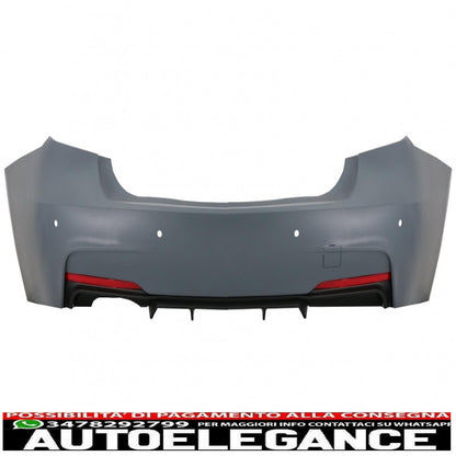 kit carrozzeria completo con diffusore e doppio sistema di scarico doppio adatto per BMW Serie 3 F30 (2011-2019) design M-Performance