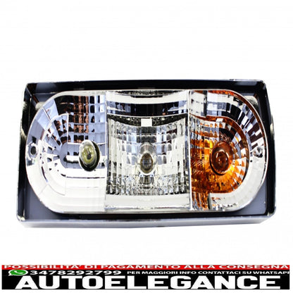 Rear lights suitable for mercedes g-class w463 (1989-2015) g55 design transparent red