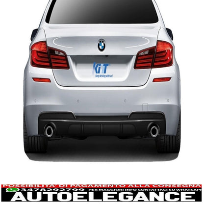 diffusore d'aria a doppia uscita singola adatto per bmw f10/f11 serie 5 (2010-2013) design m-performance