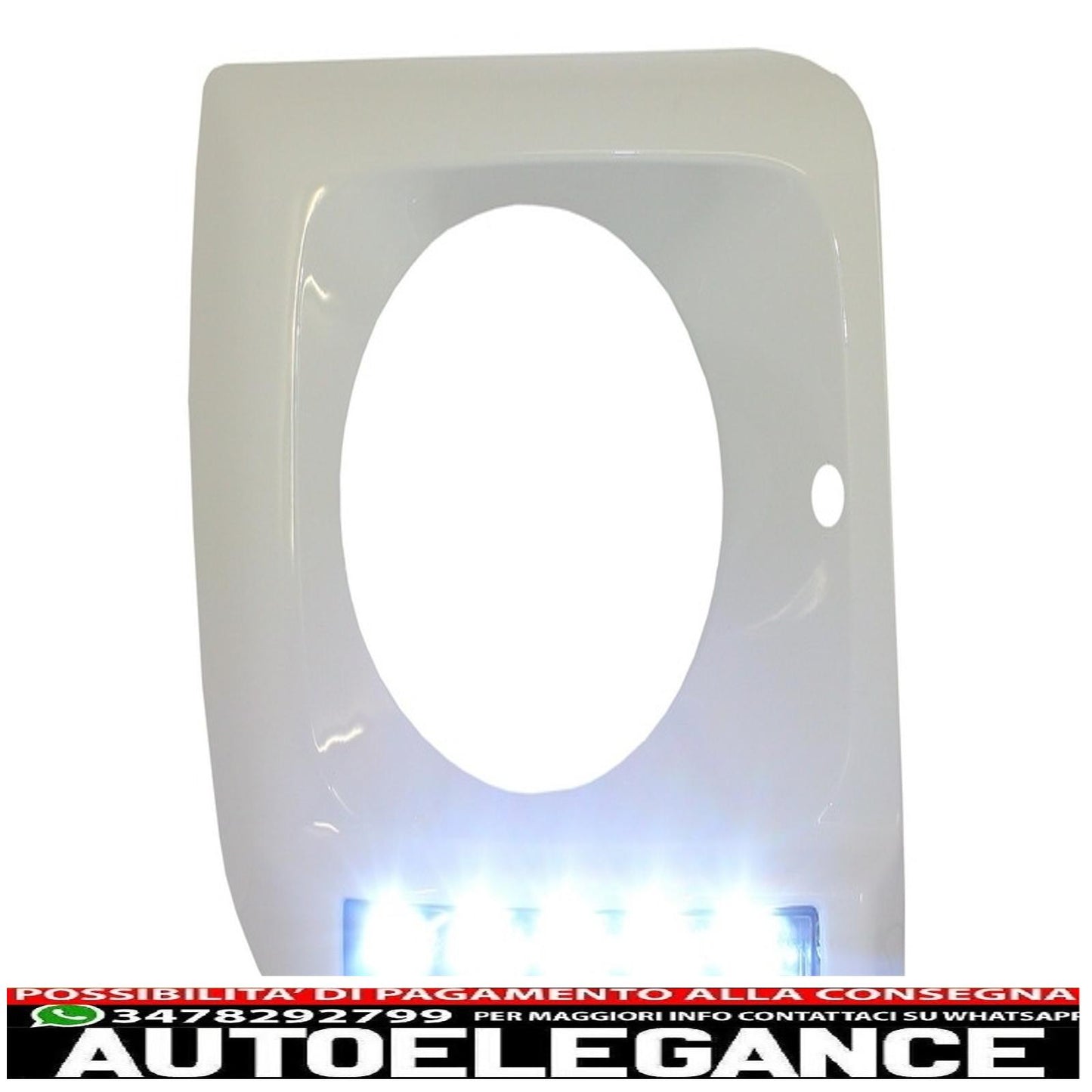 Copri fari bianchi con led drl luci di marcia diurna adatti per mercedes classe g w463 (1989-2012) g65 design cromato AUTOELEGANCERICAMBI