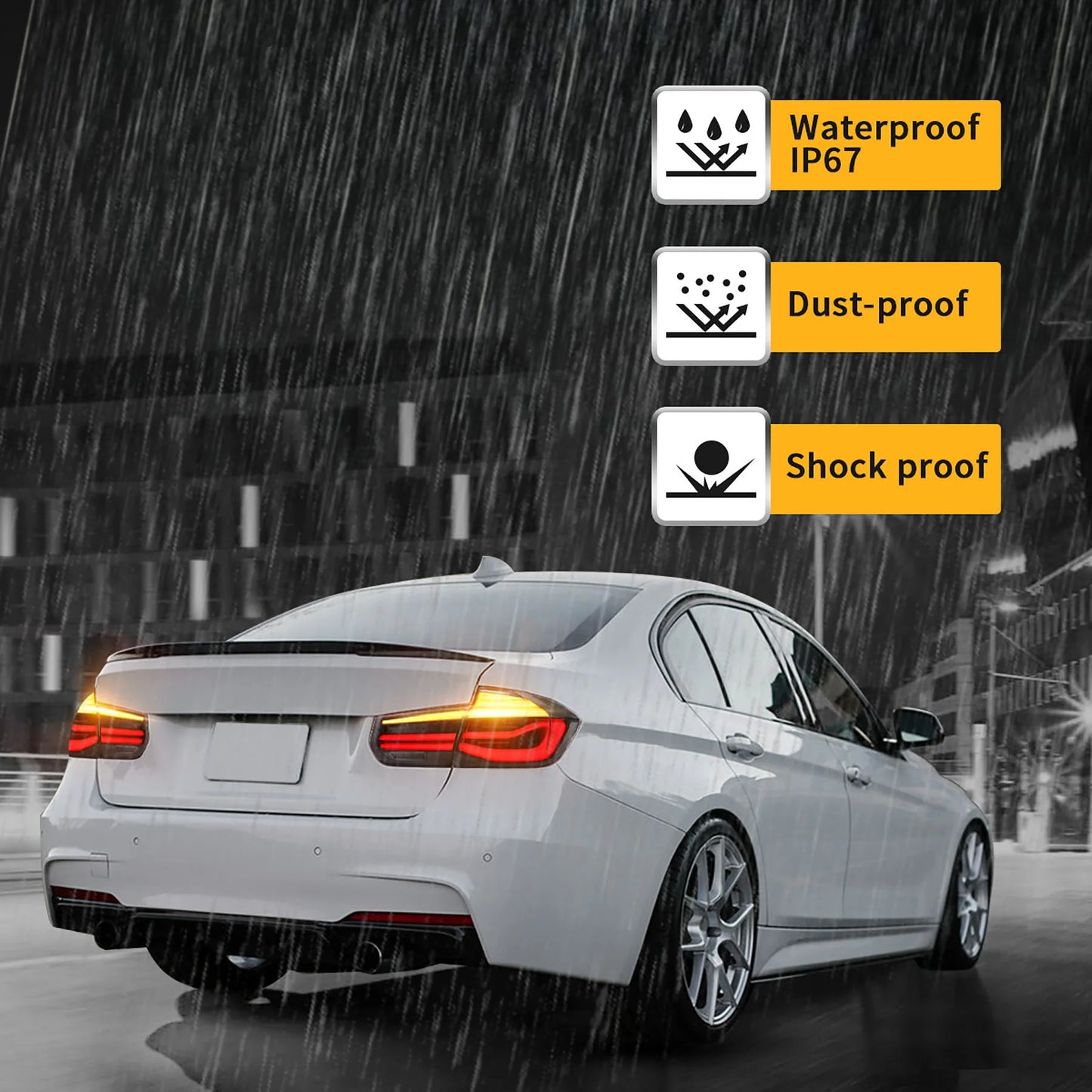 Fanali posteriori Full LED per BMW F30 F35 2012-2019 con indicatori sequenziali