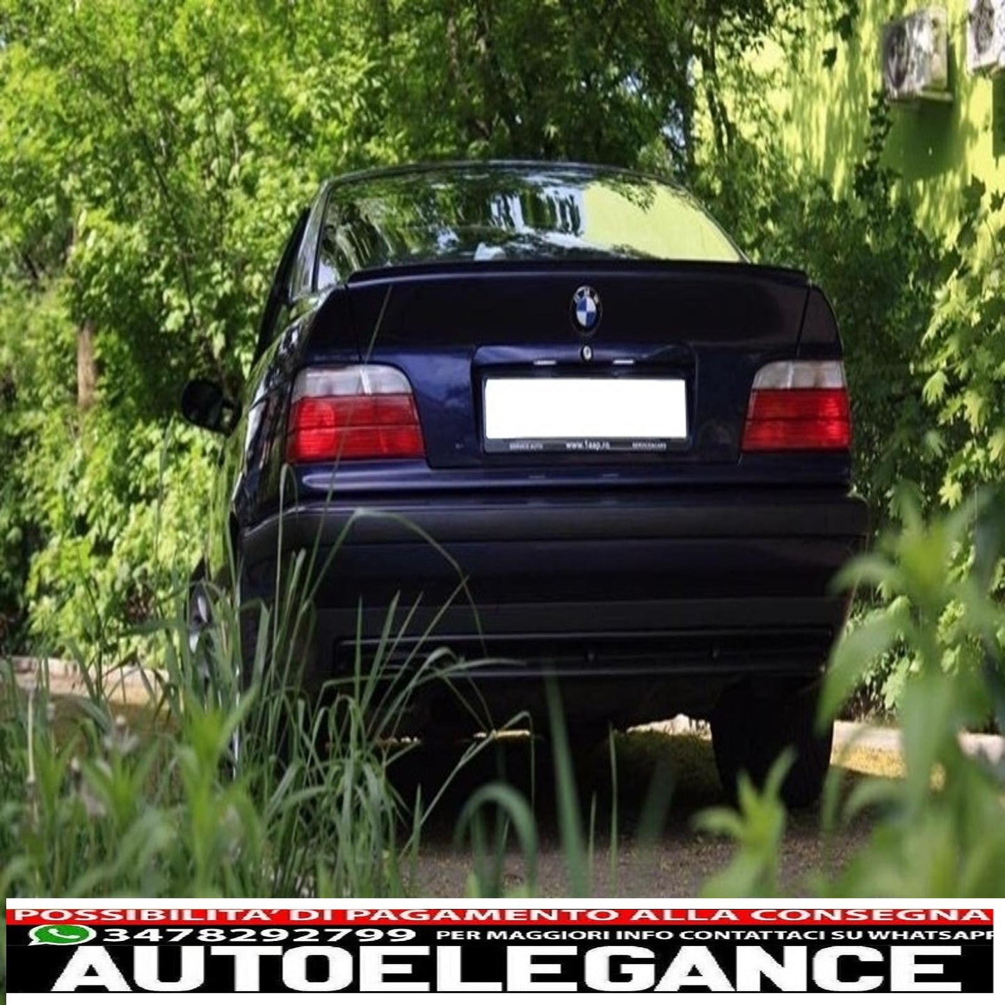 paraurti posteriore con minigonne laterali adatto per bmw e36 serie 3 (1992-1998) design m3