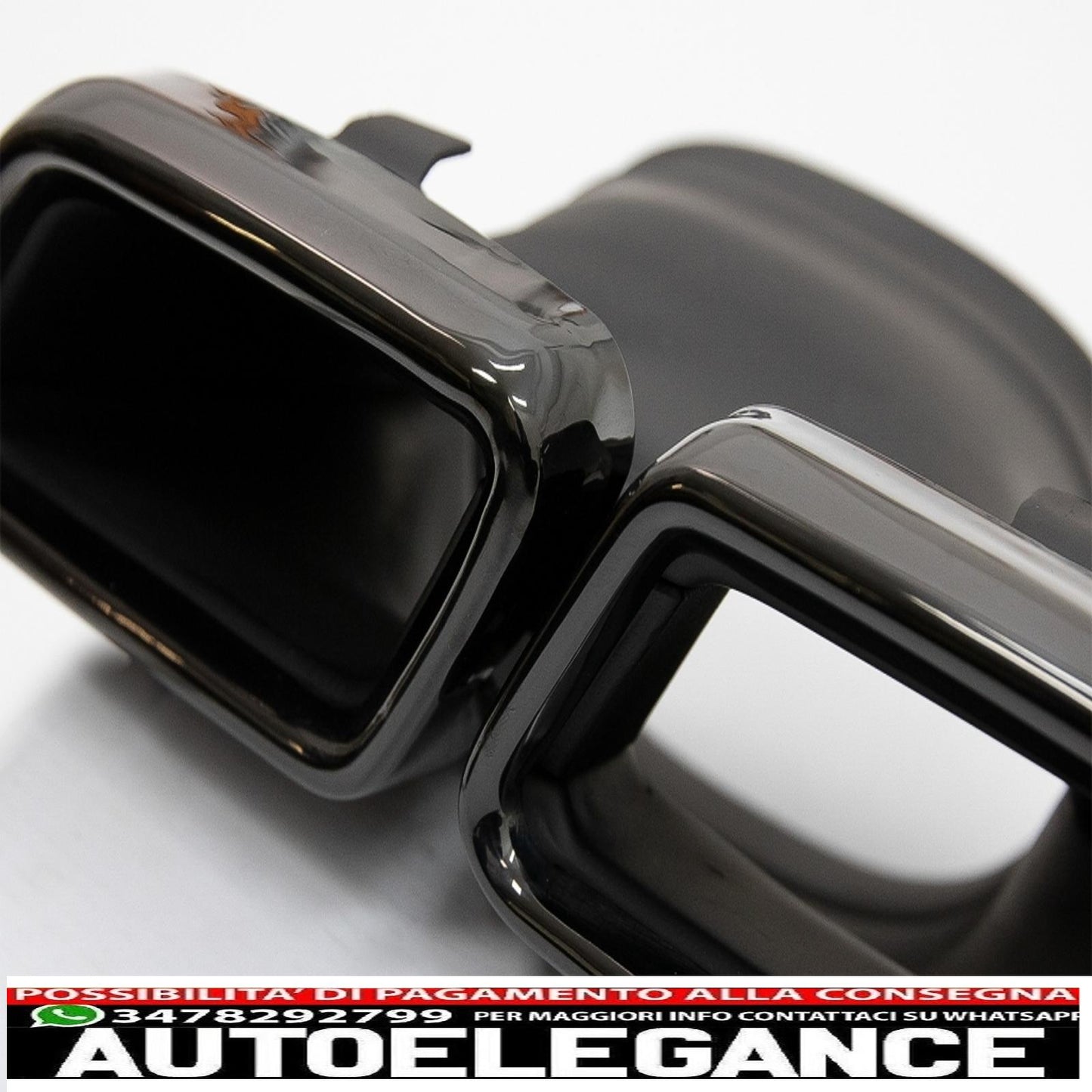 Exhaust pipes suitable for mercedes e-class w213 (2016-up) e63 design glc suv x253 glc coupe c253 (2015-2017) black 