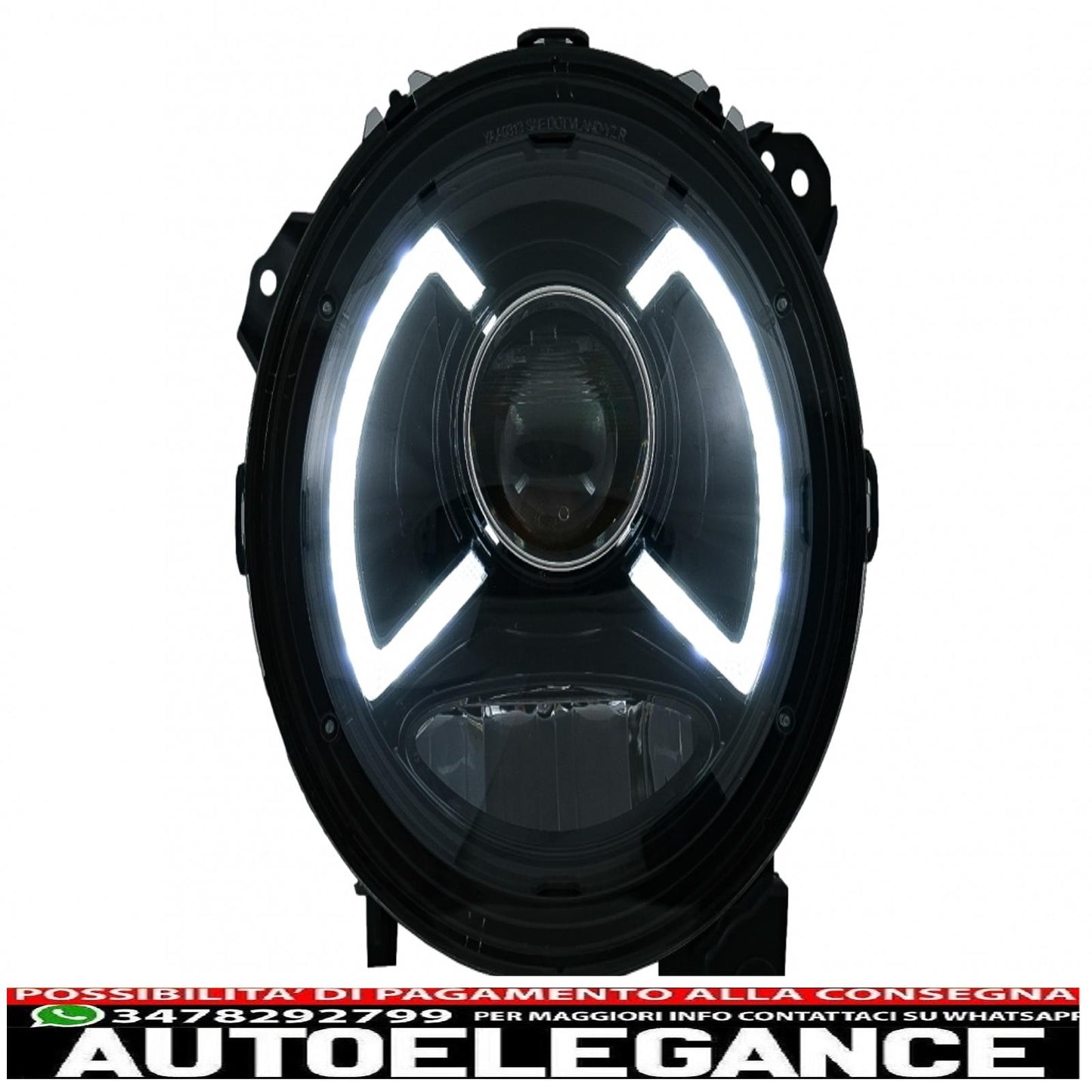Full LED headlights suitable for Jeep Wrangler IV JL/JLU (2018-up) light bar. 