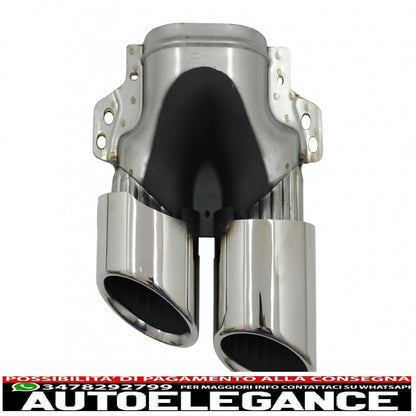 Exhaust pipes suitable for mercedes a-class w177 cla ii x118 c118 gla suv h247 glb suv x247 35 amg / 45 amg (2018-) 45s chrome design