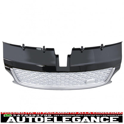 central grille and side air intakes group suitable for land rover sport l320 facelift (2009-2013) autobiography look black silver edition