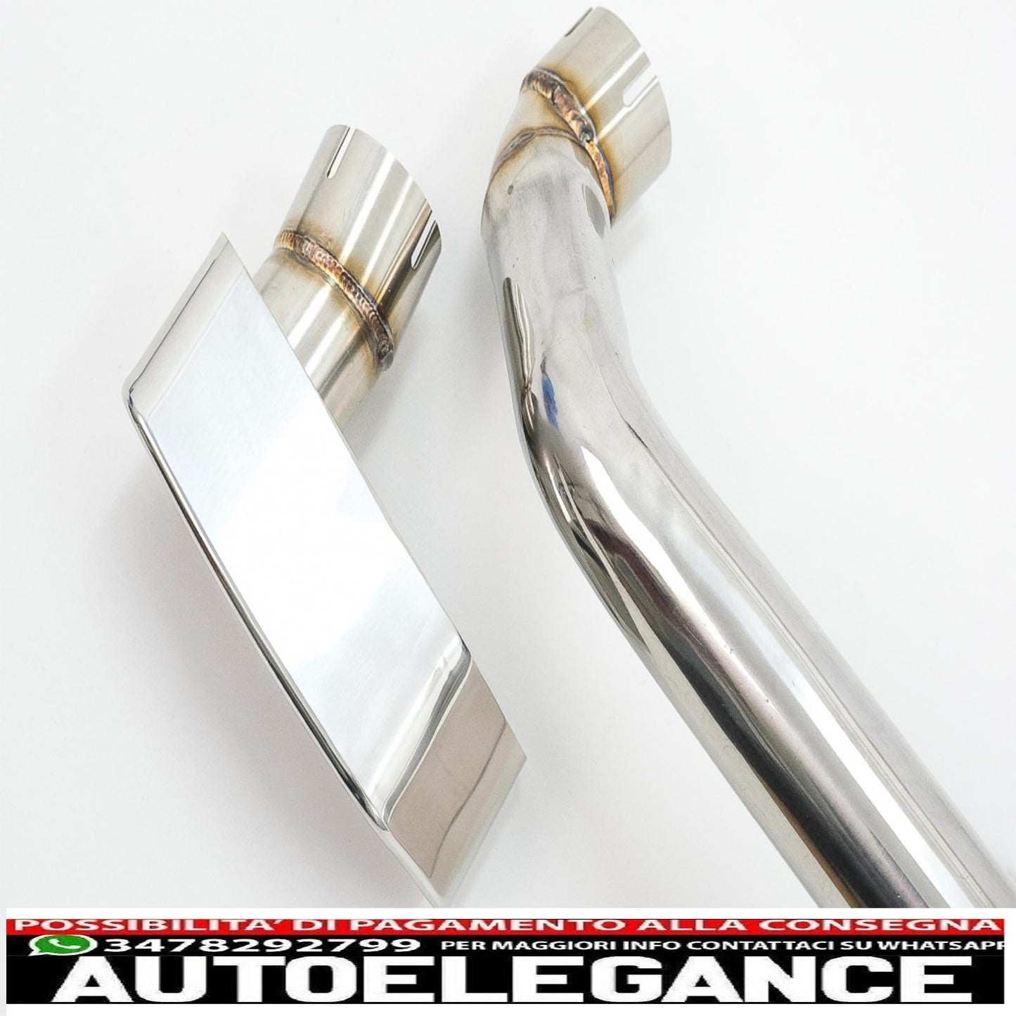 diffusore aria doppia uscita bmw serie 5 f10 (2011-2017) m 550i design con impianto di scarico adatto per paraurti standard