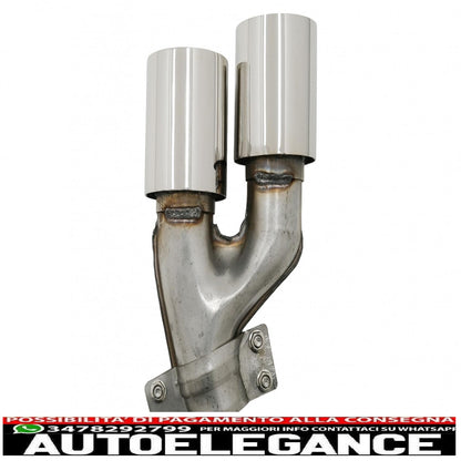 Exhaust muffler tips suitable for bmw 5 series g30 g31 g38 6 series g32 (2016-2020) 540i chrome design 