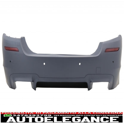 kit carrozzeria adatto per paraurti BMW serie 5 F10 (2011-2017) con minigonne laterali e doppi terminali di scarico doppi in fibra di carbonio design M5