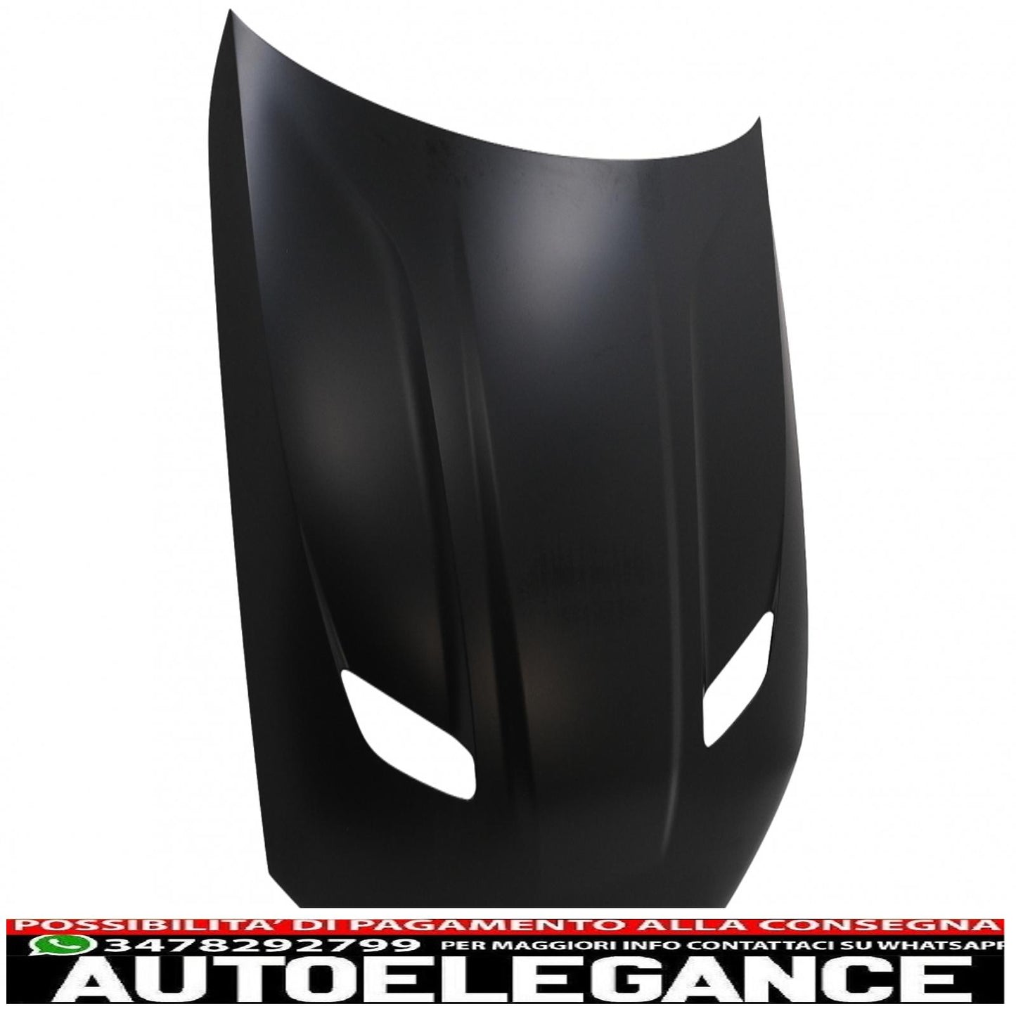 cofano cofano adatto per bmw serie 5 g30 berlina g31 touring g38 (2017-2019) m5 cs look AUTOELEGANCERICAMBI