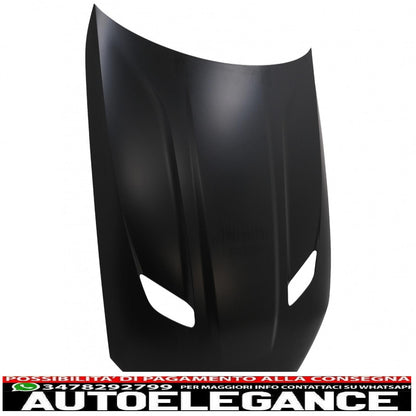 cofano cofano adatto per bmw serie 5 g30 berlina g31 touring g38 (2017-2019) m5 cs look AUTOELEGANCERICAMBI
