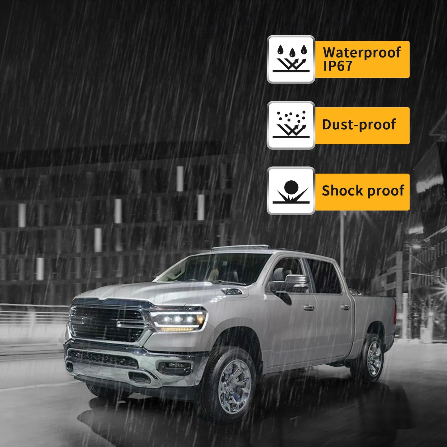 Proiettore Matrix e fari Full LED per Dodge Ram 2019-UP (proiettore Matrix e stili Full LED da scegliere)