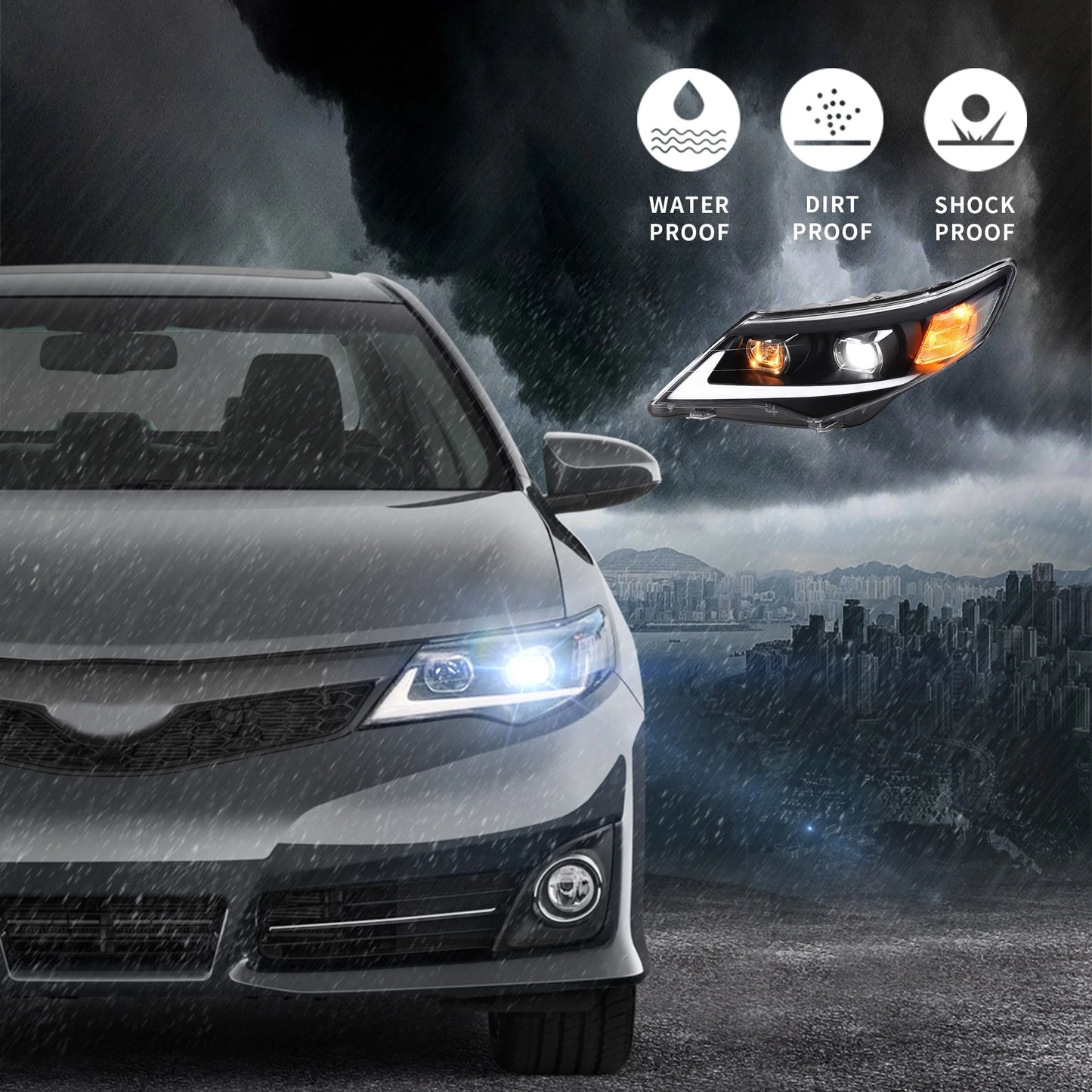 Fari per proiettori per Toyota Camry 2012-2014 (adatti per modelli americani)