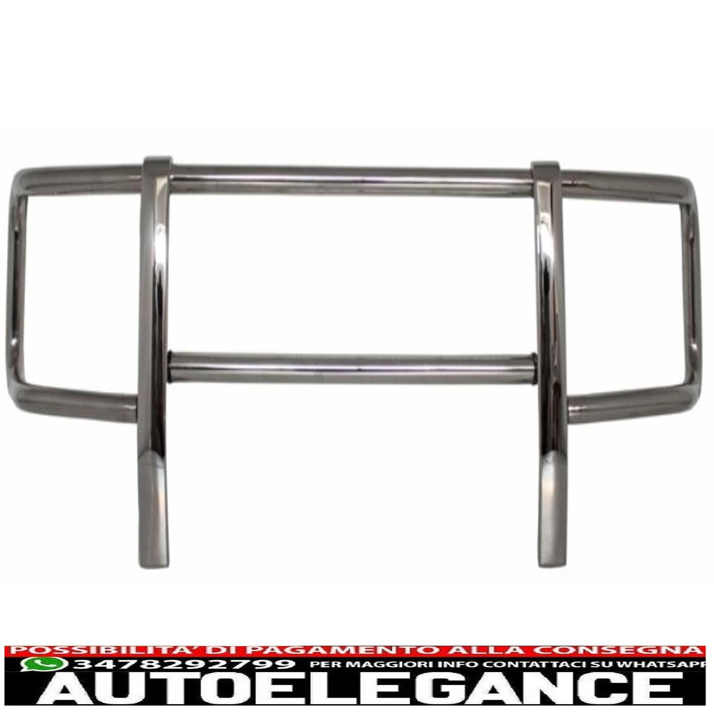 Front Bullbar Kit and LED Roof Spoiler with Upper Spoiler and LED Light Extension Suitable for Mercedes G-Class W463 (1989-2018) G63 G65 Design