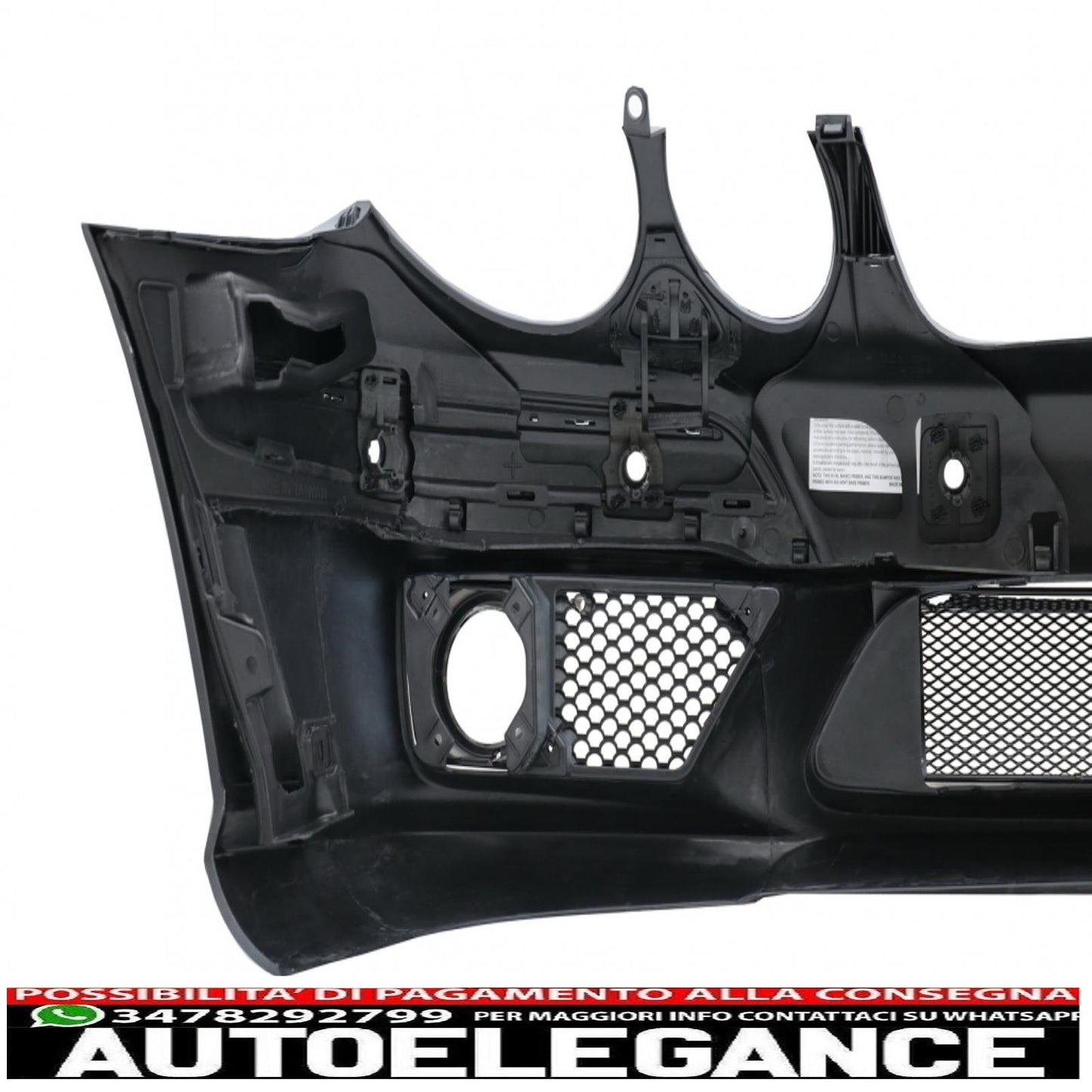 paraurti anteriore adatto per mercedes w211 classe e (2002-2009) montaggio con griglia anteriore restyling