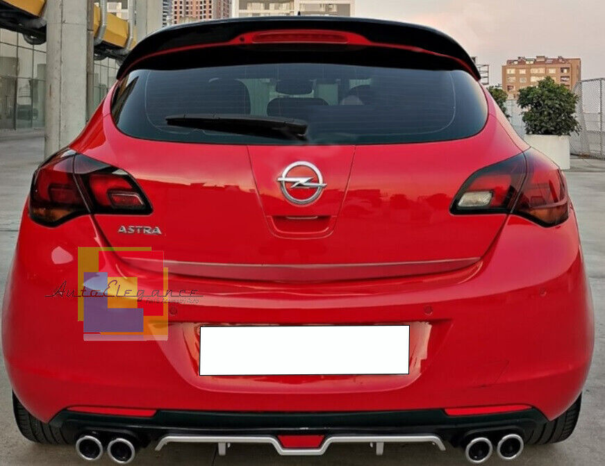 UNDER REAR BUMPER OPEL ASTRA J DIFFUSER FOUR TIP .-.