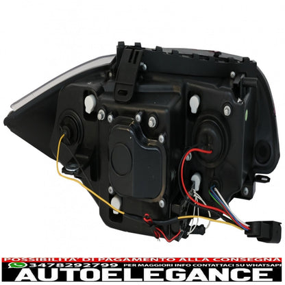 ccfl angel eye headlights suitable for bmw 1 series e87 e81 e82 e88 (2004-2011) black 