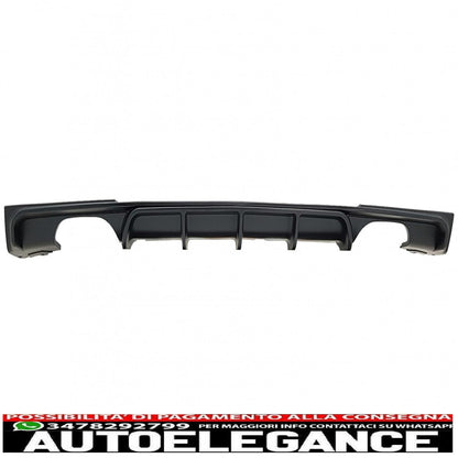 Spoiler paraurti anteriore con diffusore posteriore adatto per BMW Serie 3 F30 F31 (2011-up) Limousine Touring M Performance Package