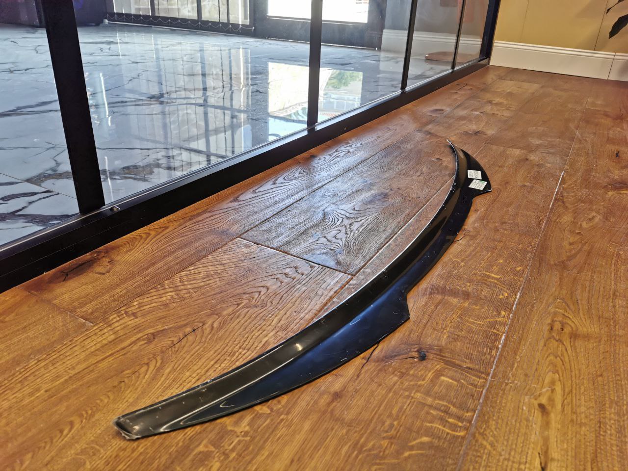 BOOT WING SPOILER SUITABLE FOR AUDI A5 F5 2016+ GLOSSY BLACK SPORTY DESIGN