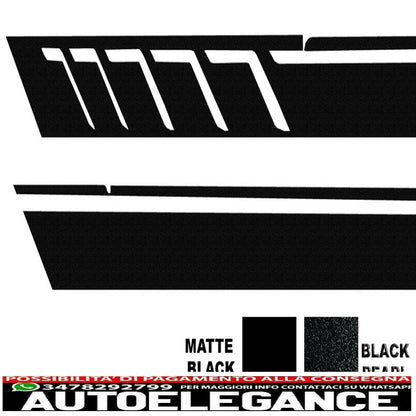 aggiungi strisce sulle modanature delle porte in alluminio spazzolato con decalcomanie laterali adesive in vinile nero e luci di svolta adatte per mercedes classe g w463 (1989-2015) AUTOELEGANCERICAMBI