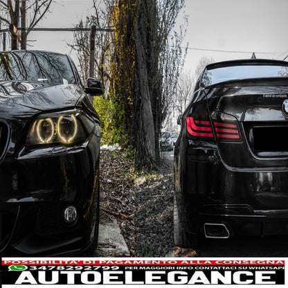 diffusore d'aria a doppia uscita adatto per bmw serie 5 f10 f11 (2011-2017) m-performance design nero pianoforte
