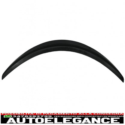 trunk spoiler with side decals vinyl sticker suitable for mercedes c class coupe c205 (2014-2019) piano black