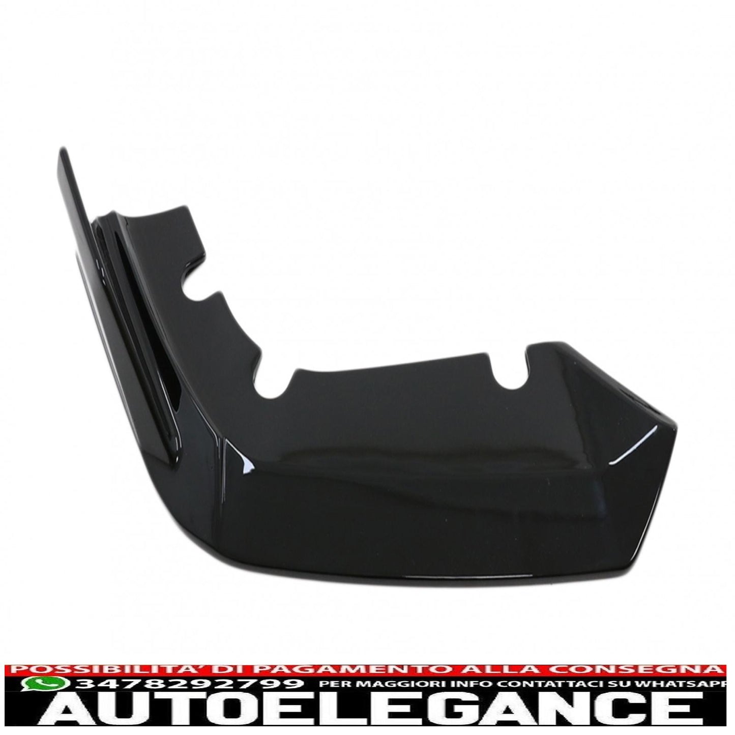 Aerodynamic body kit front bumper lip and rear splitter fit for BMW F95 X5M Competition (2018-up) piano black 