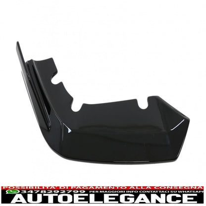 Aerodynamic body kit front bumper lip and rear splitter fit for BMW F95 X5M Competition (2018-up) piano black 
