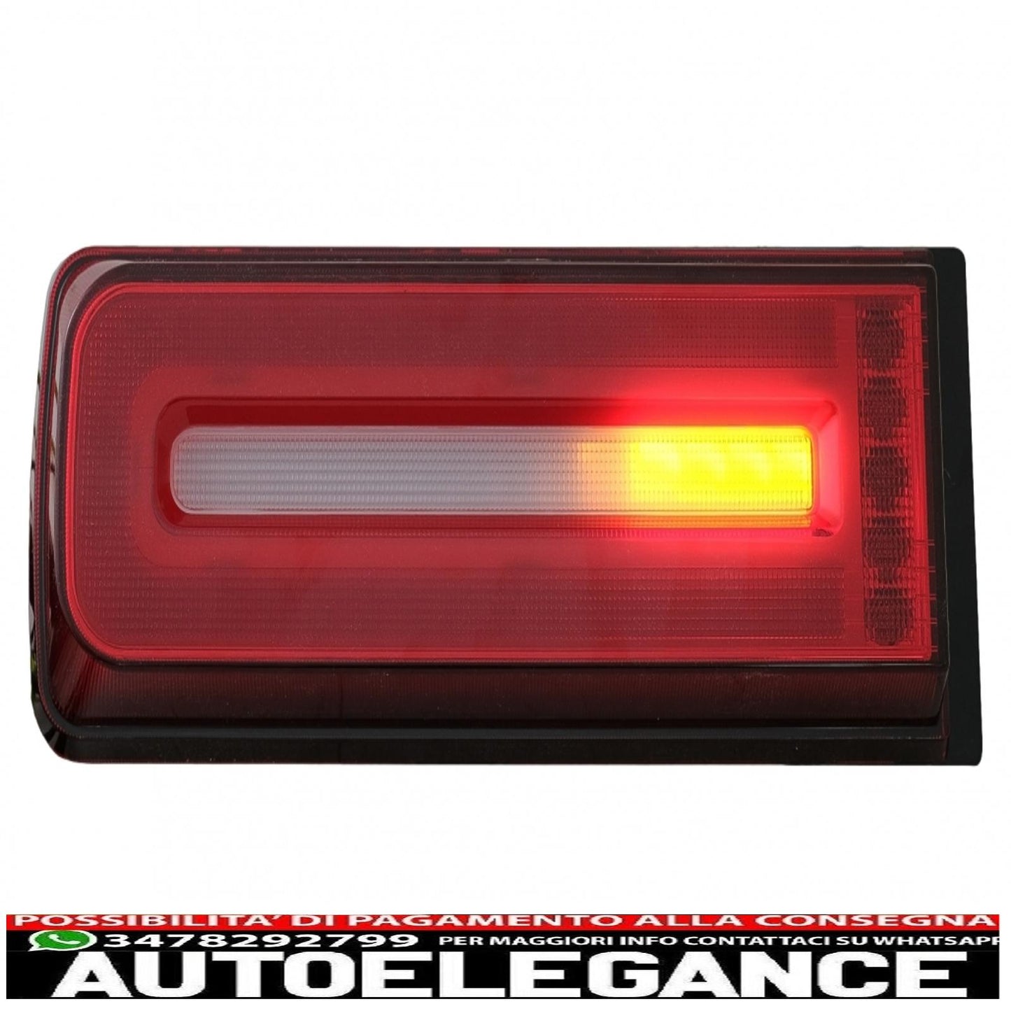 led rear lights light bar suitable for mercedes g class w463 (2008-2017) restyling 2018 dynamic design sequential cornering lights smoke red
