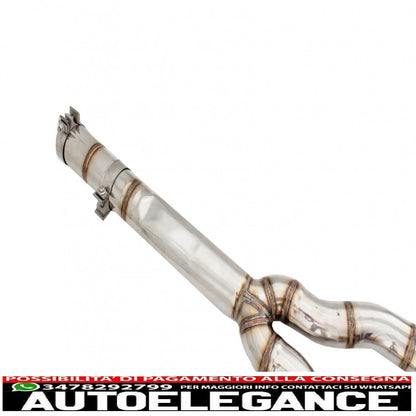 complete exhaust system suitable for bmw 5 series f10 (2011-2016) petrol 1.6/2.0 l 520i n2b20/nb20b16 / 528i nb20b20 turbo i4 twin double tailpipes m5 m sport design with Valvetronic