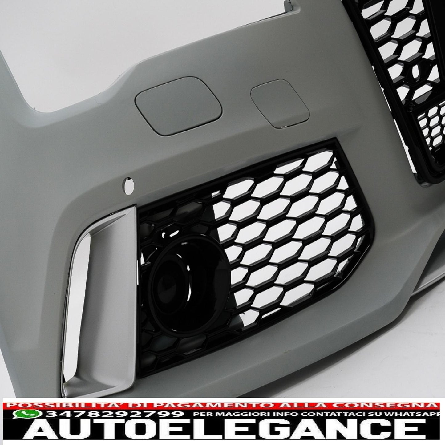 paraurti anteriore con griglia centrale adatto per audi a7 4g pre-facelift (2010-2014) design rs7