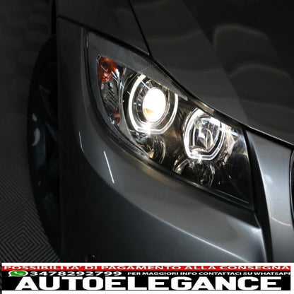angel eye headlights suitable for bmw 3 series e90 sedan e91 touring (03.2005-2011) black 