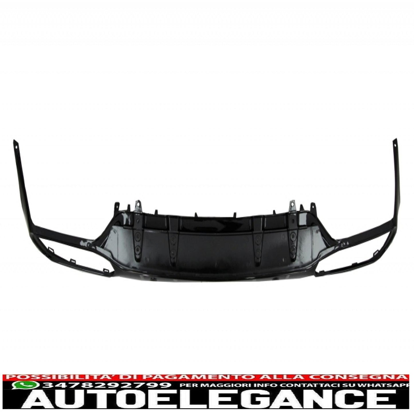 Diffusore mantovana per paraurti con alette paraurti posteriore adatto per mercedes classe c c205 a205 coupe cabriolet (2014-2019) restyling c63s design