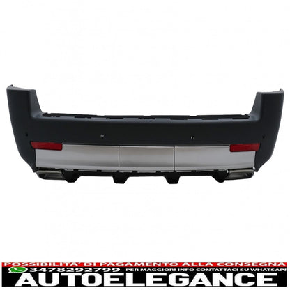 body kit suitable for land rover vogue l322 (2002-2012) black silver grille edition design autobiography